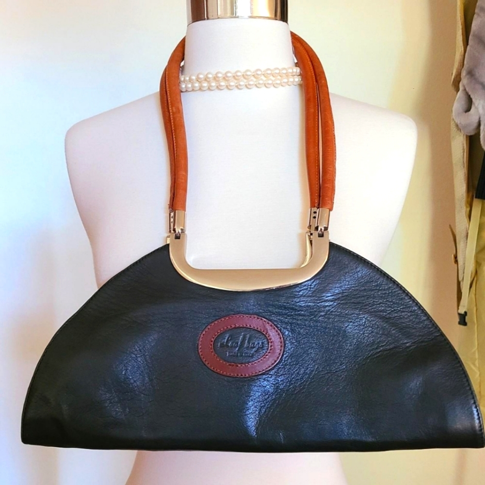 VINTAGE VERA PELLE LEAF PURSE